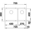 BLANCO SUBLINE 430/270-U silgranit - Slika 3