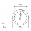 Metalac inox usadna sudopera Venera E480 sifon ø60 - Slika 3