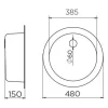 Metalac inox usadna sudopera Venera C480 sifon ø60 - Slika 3